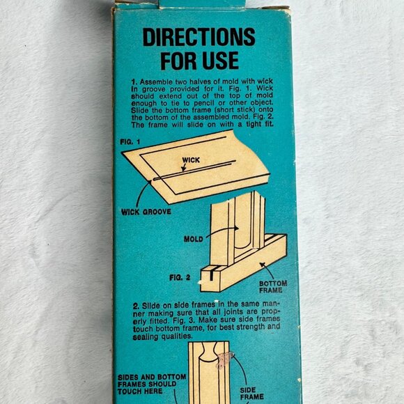 Vintage Candle Mold Holder No. 6400  American Handicrafts Made in USA - Picture 6 of 9